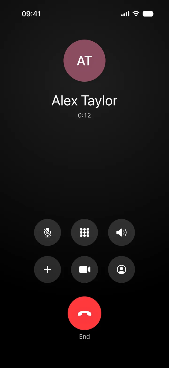 Native CallKit Interface