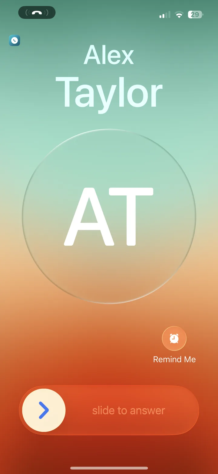 Native CallKit Interface